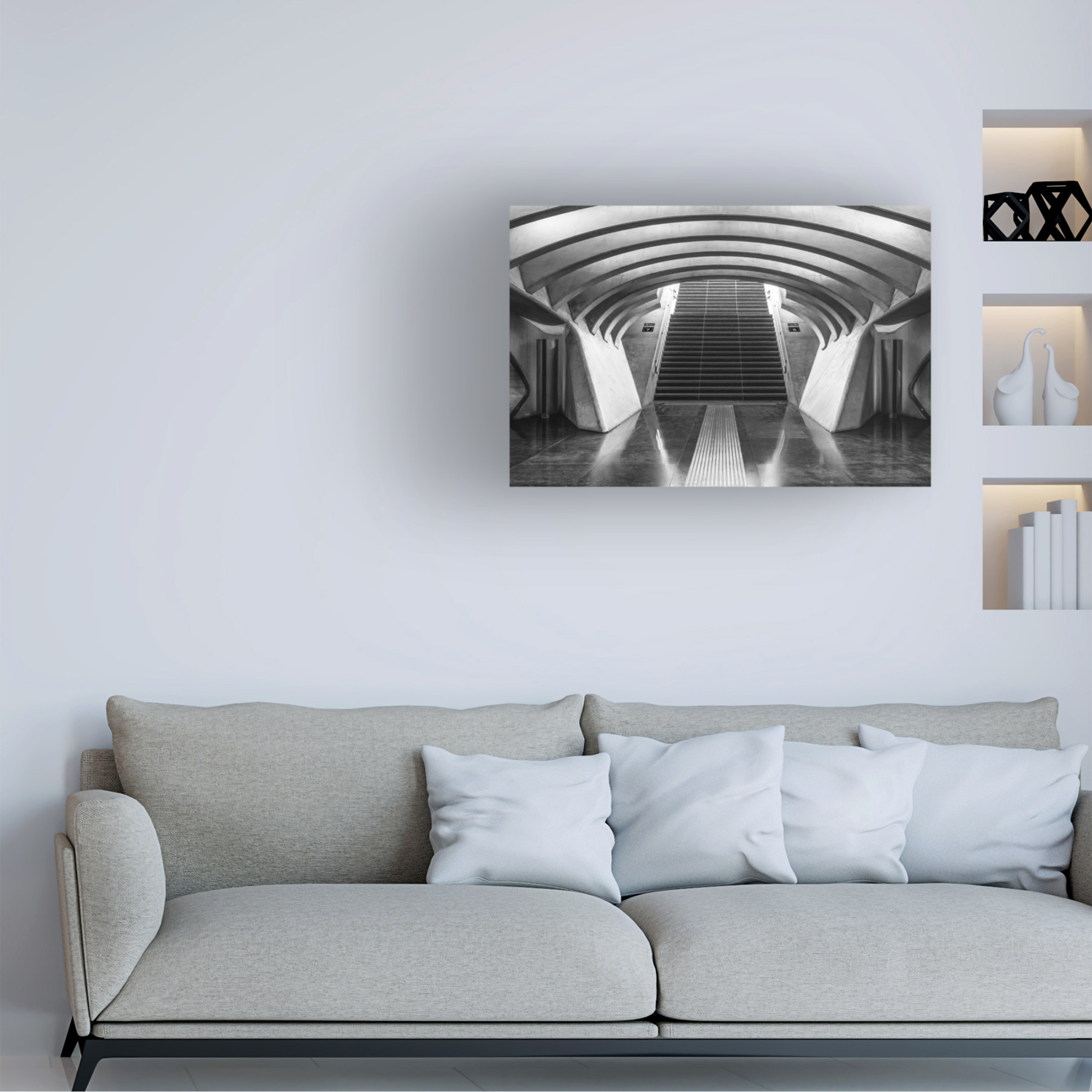 Canvas Wall Art - Luc Vangindertael laGrange 'Six And Seven' Wall Art for Living Room, Bedroom, or Office Décor by Trademark Fine Art - 47 x 30 Inches