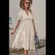 thumbnail image 2 of Vestido de Rayas Caqui L, 2 of 4