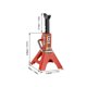 thumbnail image 5 of Vogacara Soporte de gato de Metal para coche todoterreno a escala 1:10, herramienta de reparación de altura ajustable portátil, reemplazo de decoración Kits de construcción modelo Naranja 6T Vogacara FN000792-08, 5 of 6