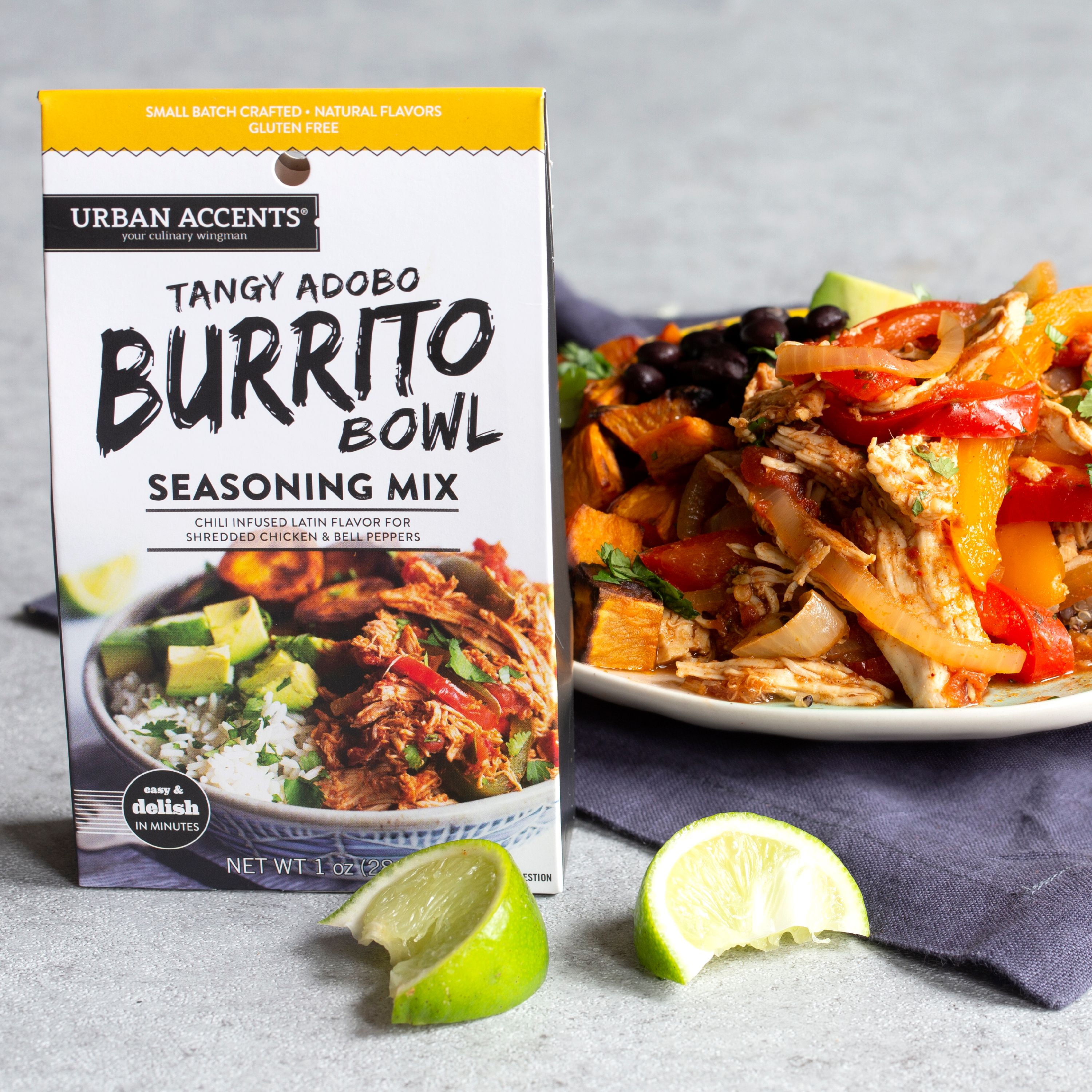 Urban Accents Tangy Adobo Burrito Bowl Main Dish Seasoning Mix 1 oz