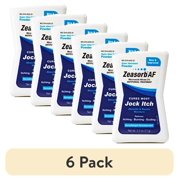 (6 pack) Zeasorb Super Absorbent Antifungal Treatment Powder for Jock Itch, 2.5 Ounce
