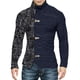 thumbnail image 4 of Suéter de punto con cuello alto y cremallera de manga larga con combinación de colores de Europa y América para hombre de otoño e invierno, 4 of 6