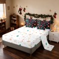 thumbnail image 4 of Manfei Icon Full Size Bedding Sets 7-Piece Festive Full Size Bed in a Bag, Gray Red, Xmas Reversible, 4 of 6