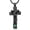 Black-Green, variant on Birthstone Personalized Double Cross Urn Necklace Cremation Jewelry for Ashes Cross Ashes Keepsake Stainless Steel Memorial Cremation Jewelry