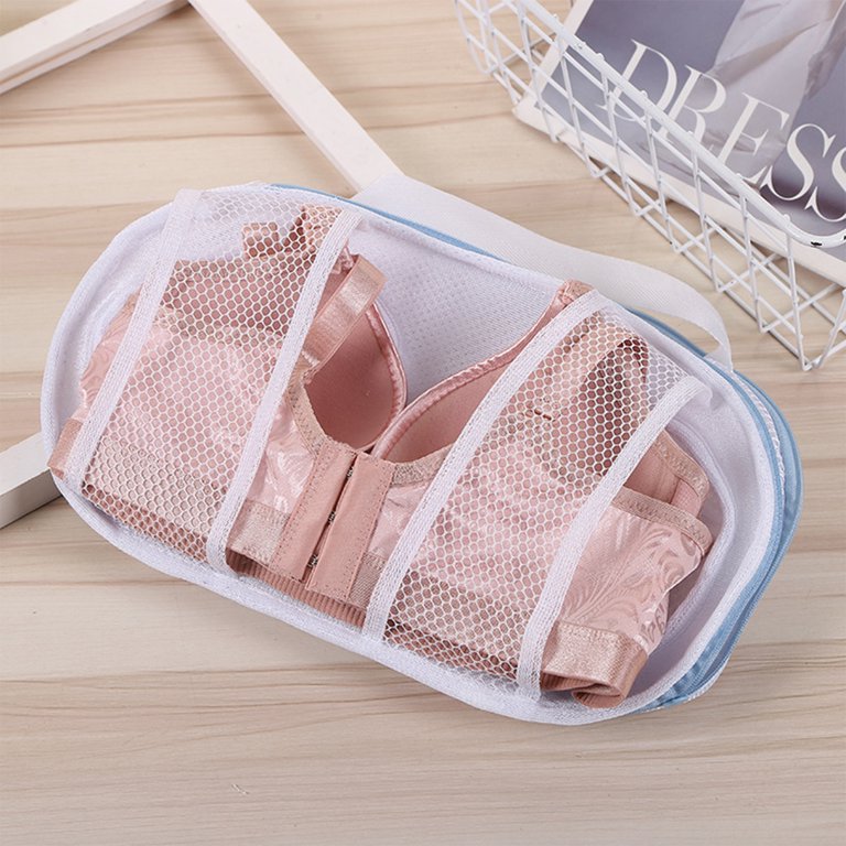 Zipped Laundry Washing Bag Mesh Net Underwear Bra Anti-deformation Bag