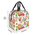 thumbnail image 3 of Salouo Autumn Harvest Truck for Unisex Lunch Bag Leakproof Lunch Tote Large Capacity Reusable Insulated Lunch Box Cooler Lunch Container for Work/Office/Picnic/Travel-Black, 3 of 8