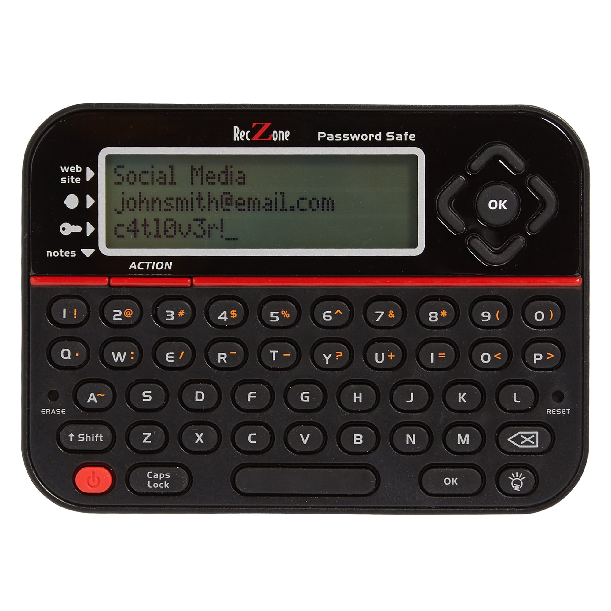 Electronic Password Safe Organizer