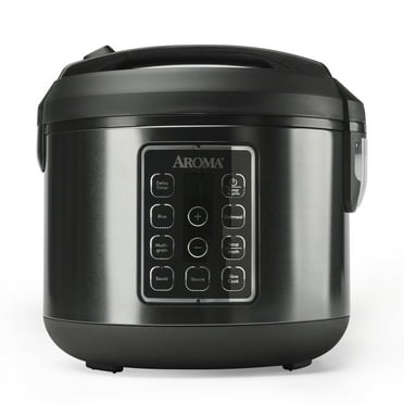 AROMA® 12-Cup (Cooked)/ 3Qt. Digital Rice & Grain Multicooker, Black, New, ARC-966BD