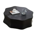 thumbnail image 6 of Black Petal Coffee Table With Fiberglass Surface And Birch Wood Grain Veneer For Living Room Decor, 6 of 8