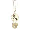 thumbnail image 1 of Porte-clés Voiture Perroquet Plume Jaune Pendentif Aile d'Ange, 1 of 4
