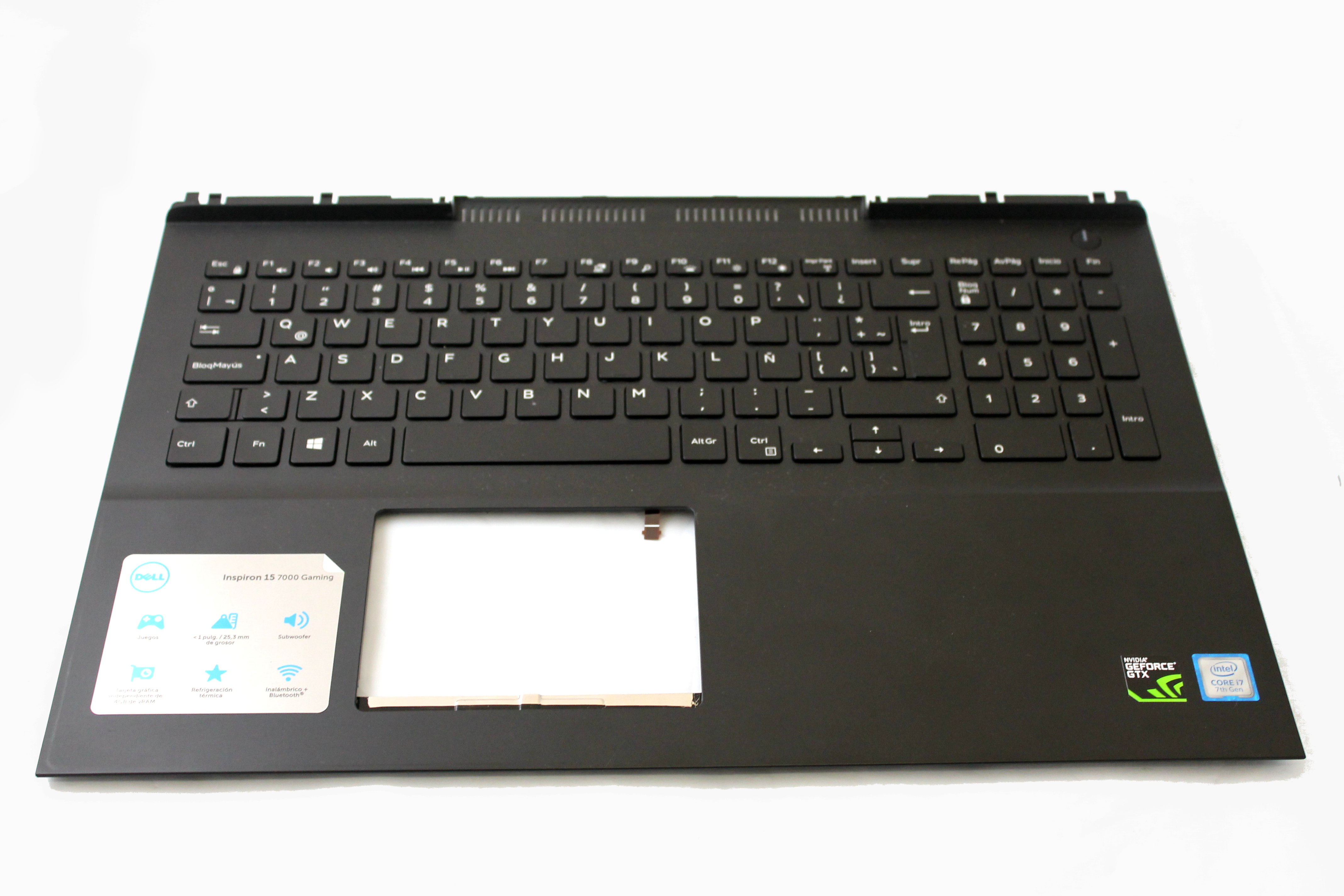 MDC8K Genuine Dell Inspiron 7567 Palmrest with Español Keyboard Assembly - image 1 of 1