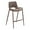Brown & Walnut, variant on Desi Counter Stool White & Walnut Counter Stool, Modern Style, Plush and durable faux leather fabric, Plywood, Indoor Bar