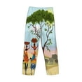 thumbnail image 5 of Disketp African Women In Mountain Landscape Men'S Pajama Pants - Ultra Soft Fleece Sleep And Lounge Pants (Size: S-Xxl), 5 of 9