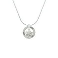 thumbnail image 2 of Delight Jewelry Silvertone White Plumeria Flower Joy Ring Charm Necklace, 18", 2 of 4