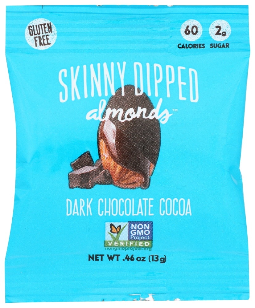 Skinny Dipped Almonds Snack, Dark Chocolate Cocoa, 0.46 Oz