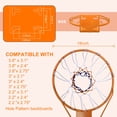 thumbnail image 7 of Basketball Rim Replacement Standard 18" Steel Rim Wall Mounted Basketball Goal Hoop with Net for Indoor Outdoor Orange, 7 of 7
