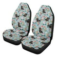 thumbnail image 4 of Garronmavis Dachshund Flower 2 PCS Fluffy Car Seat Covers for Front Seat Cushion Auto Seats Cover Universal fit for SUV Sedan Van, 4 of 7