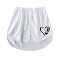 thumbnail image 1 of Gibobby faldas para mujer elegante falda inferior, falda de extensión de camisa de barrido con botones, extensión de camisa, parte superior inferior(Blanco, XXXXXL), 1 of 3