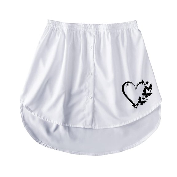 Vedolay Skirts For Women Plus Size Skirts for Women Flowy Pleated Midi Length Skirt,White S