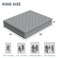thumbnail image 6 of Fvbeaya 12 inch King Size Mattress, Gel Memory Foam with Individually Wrapped Pocket Coils, Medium Firm, Pressure Relief, Strong Edge Support,Cooling Breathable Sleep Support for Adult, 6 of 12