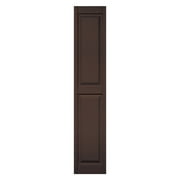 Builders Edge 12W in. Raised Panel Vinyl Shutters
