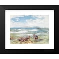 thumbnail image 2 of William Mctaggart 24x18 Black Modern Framed Museum Art Print Titled - Tarbert, Well May the Boatie Row (1877), 2 of 5
