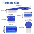 thumbnail image 4 of Zecic 6 Packs Lice Combs Double Sided Flea Comb Hair Grooming with Metal Teeth for Removal Nits Louse Eggs for Dogs & Cats, 4 of 5