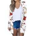 thumbnail image 2 of Puntoco - Abrigo estampado a la moda para mujer, cárdigan de manga larga, blusa informal holgada, tops, liquidación Puntoco Puntoco-611, 2 of 6
