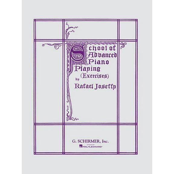 School of Advanced Piano Playing: Piano Technique (Paperback)