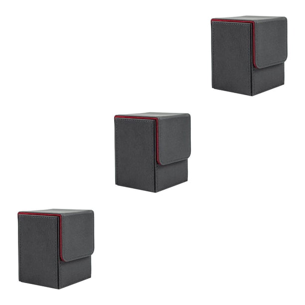 Tholdsy Caja de almacenamiento de tarjetas de juego, organizador de colección multifuncional de cuero PU resistente de gran capacidad, funda protectora Type1 NO1 Tholdsy CBP481106