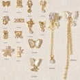 thumbnail image 5 of opvise Creative Butterfly Shape Nail Rhinestones Trendy DIY Cubic Zirconia Nail Decor for Nail Design, 5 of 8