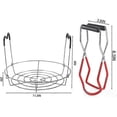 thumbnail image 5 of 4 Pieces Canning Kit, 1pc Canning Rack+ 1pc Canning Jar Lifter Tong+ 2pc Canning Funnels, Canning S, 5 of 5
