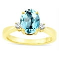 thumbnail image 2 of Star K � 3 Three Stone Oval Genuine Sky Blue Topaz Classic Engagement Promise Ring, 2 of 9