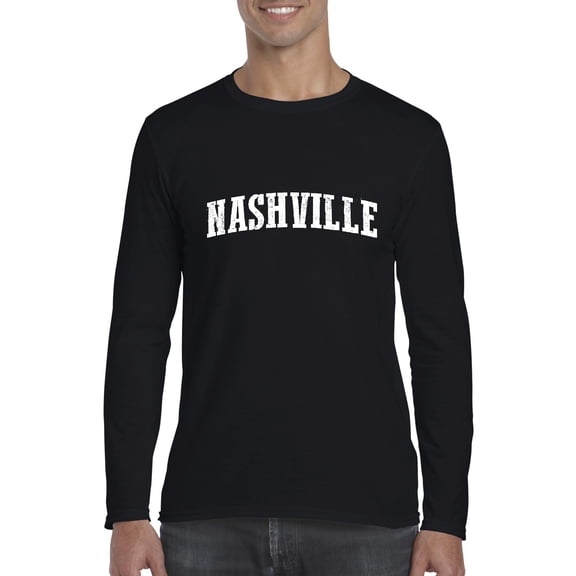 Artix - Mens Long Sleeve T-Shirts, up to Size 5XL - Nashville Tennessee Flag