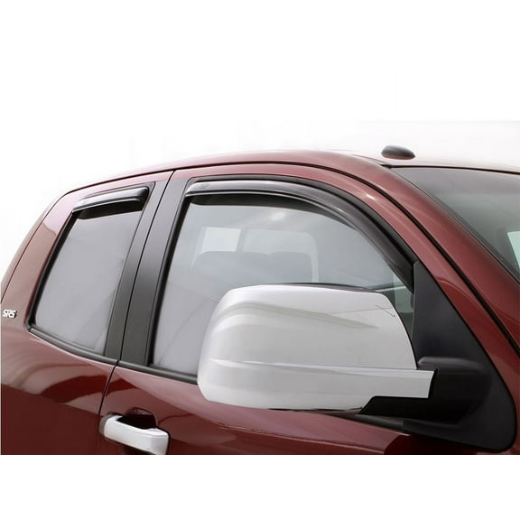 Auto Ventshade [AVS] In-Channel Ventvisor / Window Deflectors | Fits 2007-2021 Toyota Tundra Double Cab, 4 pcs. | Smoke-194761