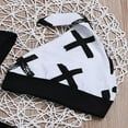 thumbnail image 4 of Ensemble de Chapeaux à Manches Courtes Bébé Garçons Imprimé Lettre Romper Tops Pantalons Longs, 4 of 6