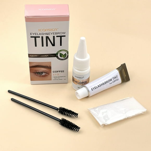 Erna 3Colors Eyelash Eyebrow Dye Tint Kit Fast Tint Brow Dye Gel Eyebrow Cream Brow Enhancers Henna Mascara Makeup Tool