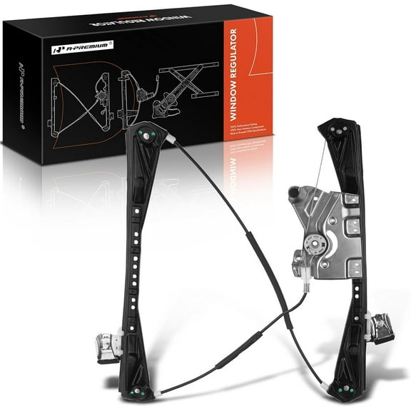 A-Premium Electric Power Window Regulator Without Motor Compatible with Lincoln LS 2003-2006 Sedan Front Right Passenger Side