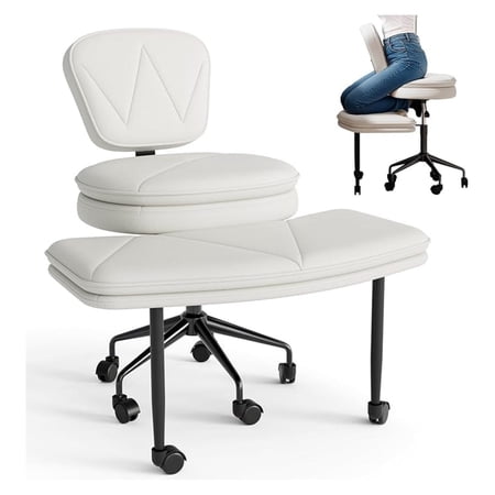 ergonomic cross legged chair 360swivel product