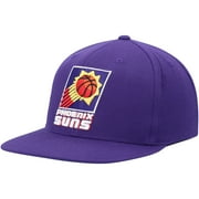 Men's Mitchell & Ness Purple Phoenix Suns Hardwood Classics Team Ground Snapback Hat - OSFA