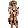 thumbnail image 4 of WIHOLL Casual Dresses for Women 2026 Spring Summer V Neck Ruffle Sleeve Sundress with Pockets Loose Fit, 4 of 11