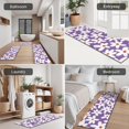 thumbnail image 5 of Purple Daisy Flower White Blooms Pattern Kitchen Rugs Sets Of 3,Kitchen Runner Rugs Non Skid Washable,Decorative Kitchen Floor Mats for Kitchen,Sink,Laundry,17"x30"+ 17"x47" + 17"x59", 5 of 6