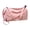 Pink, variant on Large Capacity Nylon Gym Bag With Independent Shoe Compartment Lightweight Shoulder Sports Bag, Portable Weekender Handbag For Workout, Short Travel And Daily Commute White