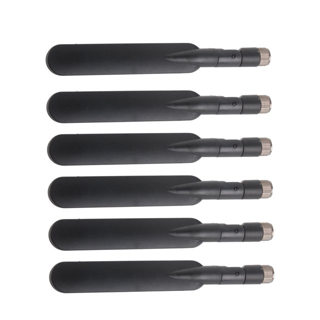 Antena WiFi de paleta plana de 6 piezas 3CMJT RP-SMA conector macho de alta ganancia 2,4G 5,8G 700-2700Mhz