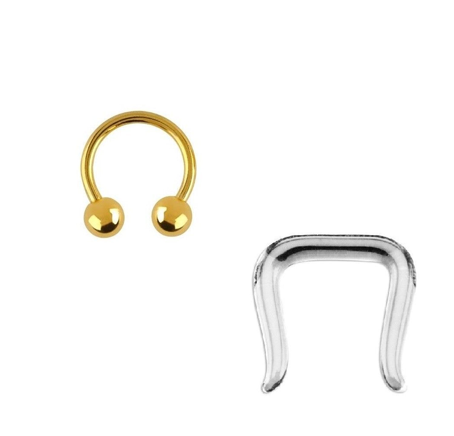 Anodized Circular Barbell Jewelry And 