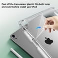 thumbnail image 5 of Aoub for iPad a16 11th 10th Generation Case 11 inch 10.9 inch 2025 2022, Transparent Hard Back Tri-fold Stand Smart Case, Auto Wake/Sleep, Dark Green, 5 of 8