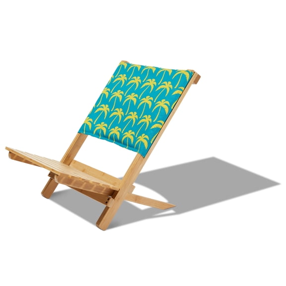 Duck Covers® Bamboo Beach Chair, Real Teal Palm