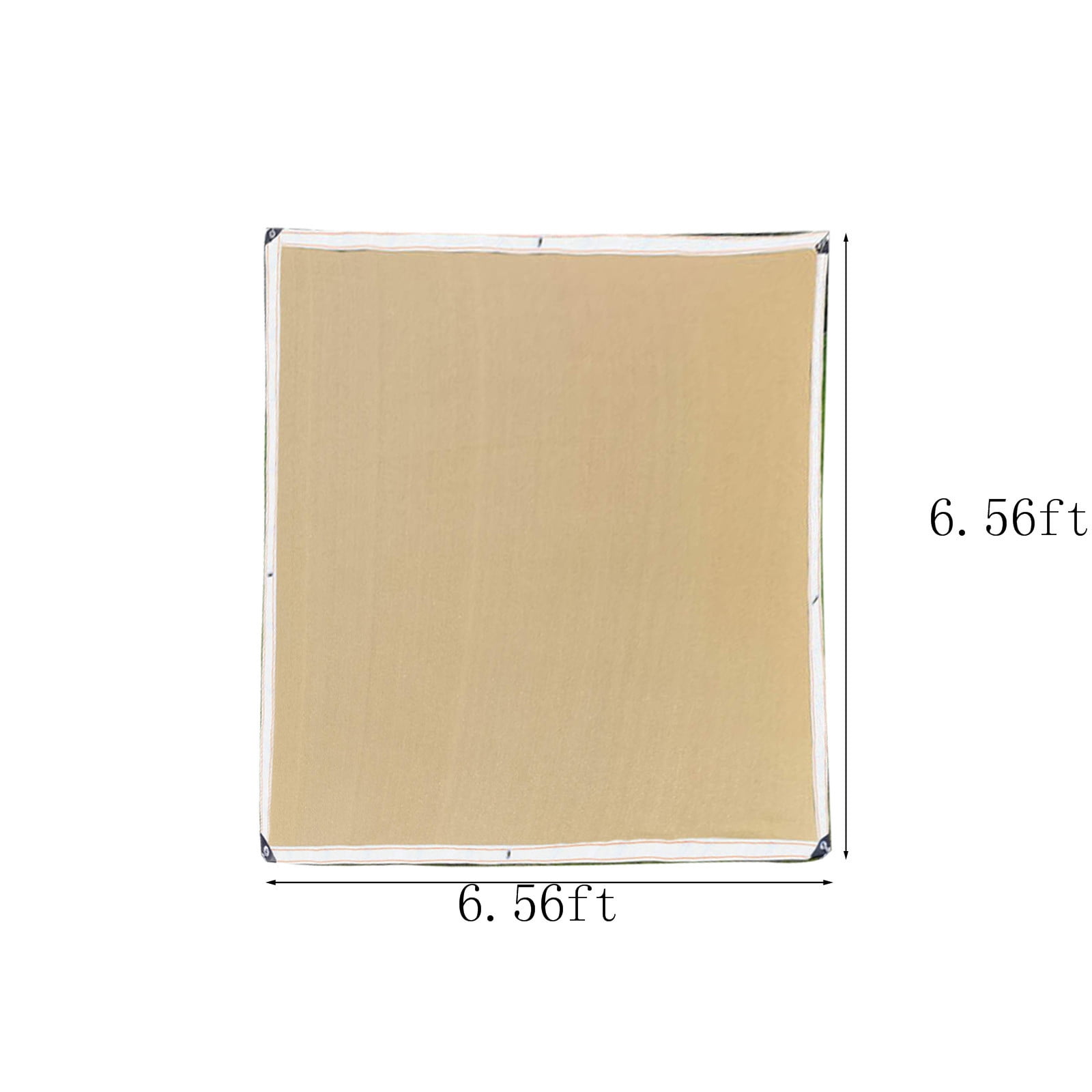 Summer Savings Clearance! Boovnll Sun Shades Outdoor Patio, 6.6x6.6Ft Rectangle Sand UV Block Sunshade Mesh Insulation Permeable Heavy Duty Shade Cloth for Outdoor Patio Yard Garden, Sun Shade