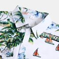 thumbnail image 2 of Camisas Y Playeras Camisas de un solo pecho de primavera y verano para hombre, camisa informal de manga corta con solapa para playa y vacaciones al libre (Green, XXL), 2 of 7