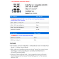 thumbnail image 2 of Brake Pad Set - Compatible with 2005 - 2009 Audi A6 Quattro 2006 2007 2008, 2 of 2